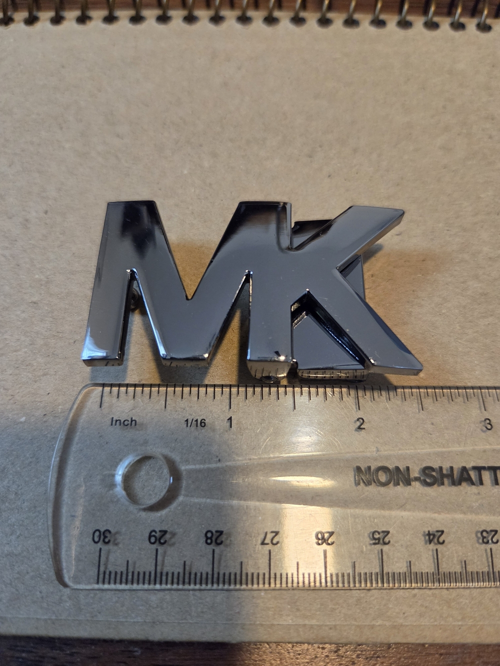 Michael Kors MK logo buckle